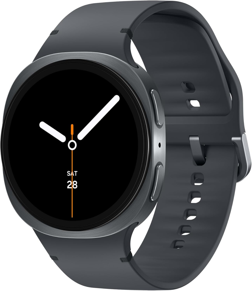Samsung Galaxy Watch8, AI Smart Watch, Sport Band, Cushion Design, 3nm Processor, Health & Sleep Coach, Fitness Tracker, 44mm, Bluetooth, Graphite, 3 Year Extended Warranty (UK Version)