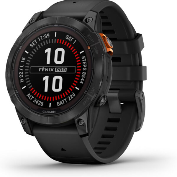 Garmin fēnix 7 PRO GPS 47mm Smartwatch, Multisport, Advanced Health & Training Features, Touchscreen & Buttons, up to 18 days battery life, Graphite