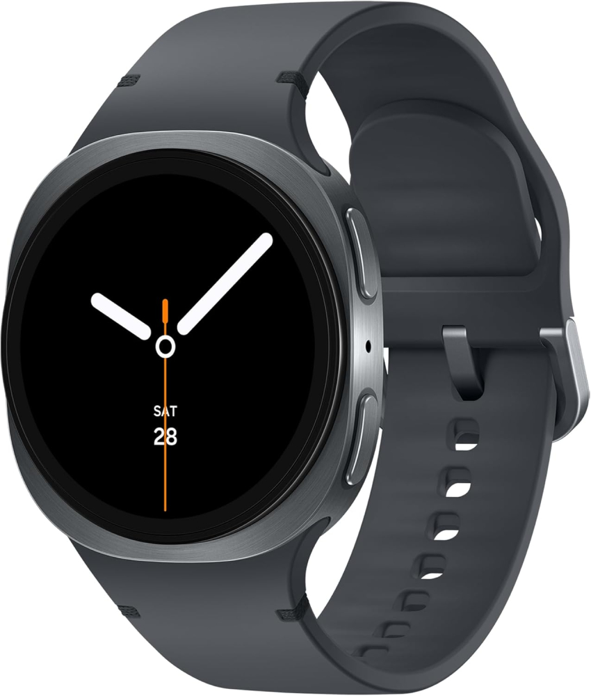Samsung Galaxy Watch8, AI Smart Watch, Sport Band, Cushion Design, 3nm Processor, Health & Sleep Coach, Fitness Tracker, 40mm, Bluetooth, Graphite, 3 Year Extended Warranty (UK Version)