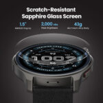 Amazfit Balance 2 Smart Watch for Men 47mm, 1.5" AMOLED Sapphire Glass, Offline Maps, GPS, 21 Days Battery, 170+ Sport Modes, Hyrox & Golf Mode, Strength Training, Heart Rate & Sleep Health Tracking - Image 6