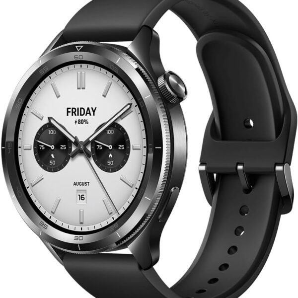 XIAOMI Watch S4 Smartwatch, Running Watch, Fitness Tracker, 1.43 AMOLED, 15 days battery life, Bluetooth calling, 150+ sports modes, dual-band GPS, NFC, Android & iOS, Black