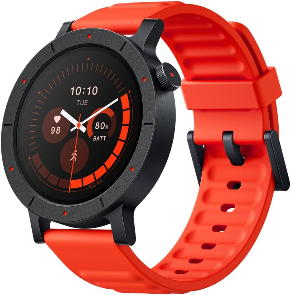 CMF by Nothing Watch 3 Pro Smartwatch with 1.43’ AMOLED Display, Dual-band GPS, Bluetooth Calls with AI Noise Reduction, Advanced Heart Rate and Sleep Monitoring- Orange
