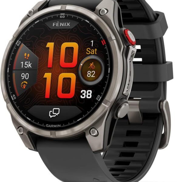 Garmin fēnix 8 Pro 47mm, LTE Premium Multisport GPS Smartwatch,AMOLED Touch Screen,built in inReach technology, Advanced Health & Training Features,LED flashlight, Up to 15 days battery life,Graphite