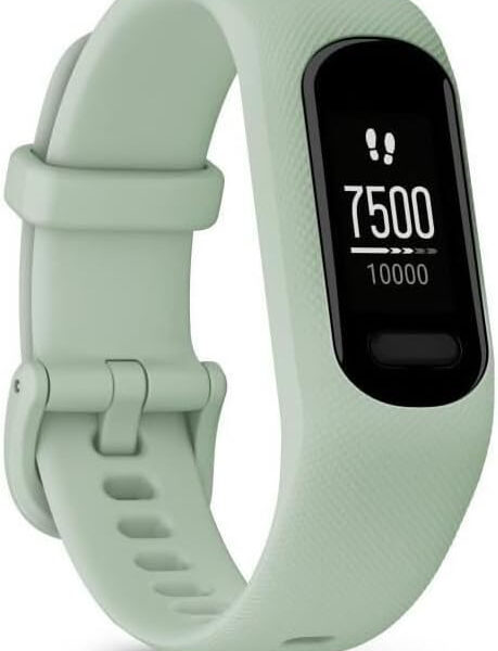 Garmin vivosmart 5, Smart Health and Fitness Activity Tracker with Touchscreen, Mint, Small/Medium