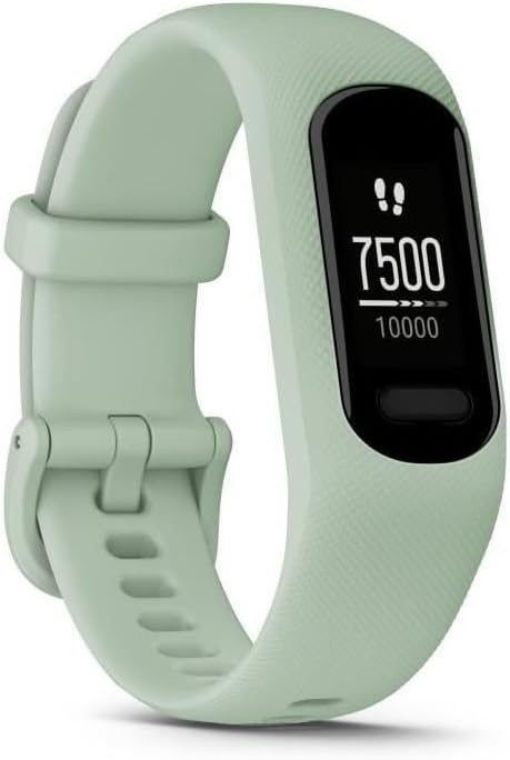 Garmin vivosmart 5, Smart Health and Fitness Activity Tracker with Touchscreen, Mint, Small/Medium