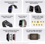 XIAOMI Smart Band 9 Pro, Sports fitness tracker, 1.74 narrow-edge quadrilateral display, 21 Days Battery Life, Upgraded sleep tracking, 150+ sports modes, 5ATM, GPS and compass, Rose Gold - Image 2