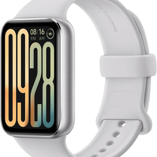 XIAOMI Smart Band 9 Pro, Sports fitness tracker, 1.74 narrow-edge quadrilateral display, 21 Days Battery Life, Upgraded sleep tracking, 150+ sports modes, 5ATM, GPS and compass, Moonlight Silver