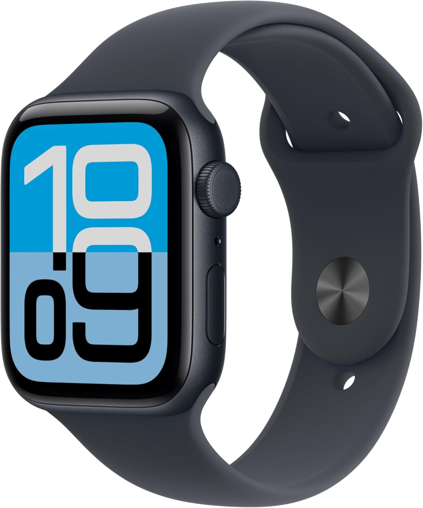 Apple Watch SE 3 GPS + Cellular 44mm Smartwatch with Midnight Aluminium Case with Midnight Sport Band M/L. Fitness and Sleep Trackers, Heart Rate Monitor, Always-On Display, Water Resistant