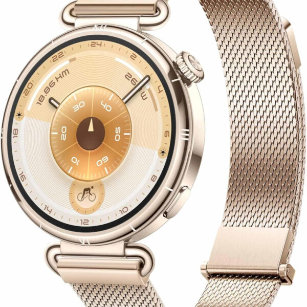 HUAWEI WATCH GT 6 GPS 41mm Smart Watch, AMOLED Touchscreen, up to 14 days battery life, Cycling, 100+ Sports Mode, iOS & Android Compatible, All-day Health Monitoring, Emotional Wellbeing, Gold