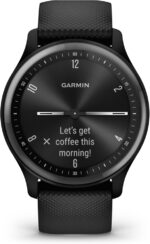Garmin vívomove Sport, 40mm Hybrid Smartwatch with Health and Fitness functions, Hidden Touchscreen Display and up to 5 days battery life, Black - Image 4