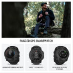 Garmin Instinct 3 Tactical Edition, 50mm AMOLED Rugged GPS Smartwatch,Built in Sports Apps and Health Monitoring, LED Flashlight, Shock Resistant, 10ATM, up to 24 days Battery Life, Black - Image 6