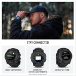 Garmin Instinct 3 Tactical Edition, 50mm AMOLED Rugged GPS Smartwatch,Built in Sports Apps and Health Monitoring, LED Flashlight, Shock Resistant, 10ATM, up to 24 days Battery Life, Black - Image 8