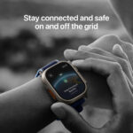 Apple Watch Ultra 3 GPS + Cellular 49mm Premium Running and Multisport Smartwatch with Rugged Natural Titanium Case with Blue/Bright Blue Trail Loop S/M. Advanced Health and Fitness Tracking - Image 3