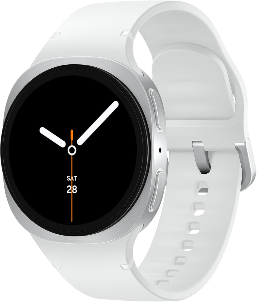 Samsung Galaxy Watch8, AI Smart Watch, Sport Band, Cushion Design, 3nm Processor, Health & Sleep Coach, Fitness Tracker, 40mm, LTE, Silver, 3 Year Extended Warranty (UK Version)