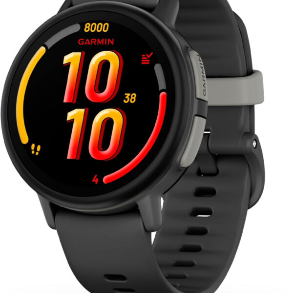 Garmin Bounce 2, LTE Smartwatch & Fitness Tracker for Kids, Two way calling, Text messages, Real time location tracking, Music, Swim-Friendly, Adjustable Watch Band, up to 2 days battery life, Grey