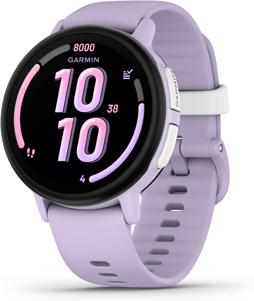 Garmin Bounce 2, LTE Smartwatch & Fitness Tracker for Kids, Two way calling, Text messages, Real time location tracking, Music, Swim-Friendly, Adjustable Watch Band, up to 2 days battery life, Purple