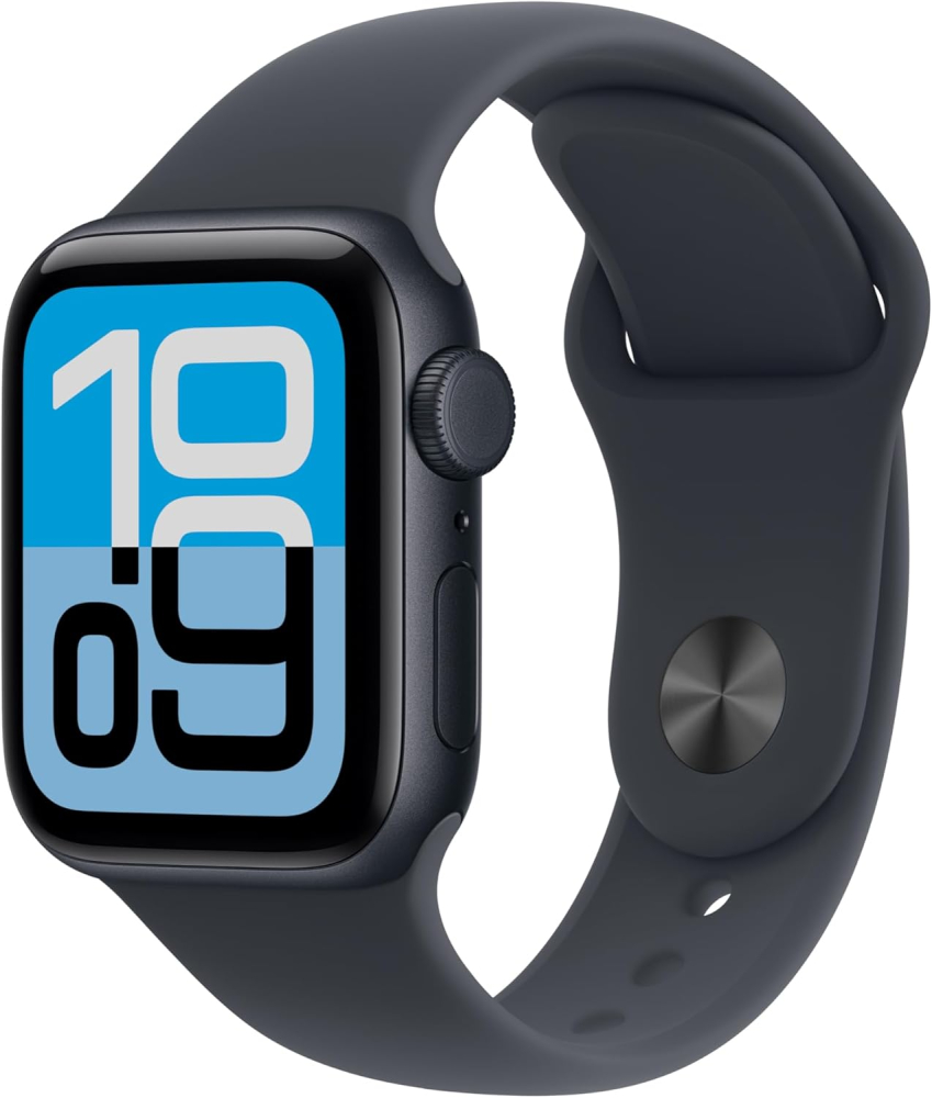 Apple Watch SE 3 GPS + Cellular 40mm Smartwatch with Midnight Aluminium Case with Midnight Sport Band M/L. Fitness and Sleep Trackers, Heart Rate Monitor, Always-On Display, Water Resistant