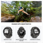 Garmin Instinct E [Renewed], 40 mm Rugged GPS Smartwatch with essential smart features, Built in Sports Apps, Supertough Design Features, Black Bezel with Charcoal Band (Renewed) - Image 6
