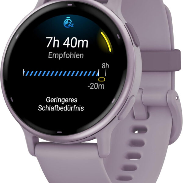 Garmin [Renewed vívoactive 5 GPS 42mm Smartwatch, AMOLED Touchscreen, All-day Health Monitoring, Advanced Fitness Features,Personalised Sleep Coaching,Music,up to 11 days battery life,Orchid(Renewed)