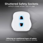 Masterplug Shavingadaptor_01 Electric Shaver Adaptor, 50 x 48 x 46 mm, White - Image 3