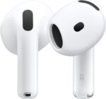 Apple AirPods 4 with Active Noise Cancellation, Wireless Earbuds, Bluetooth Headphones, Adaptive Audio, Transparency Mode, Personalised Spatial Audio, USB-C Charging Case, Wireless Charging, H2 Chip