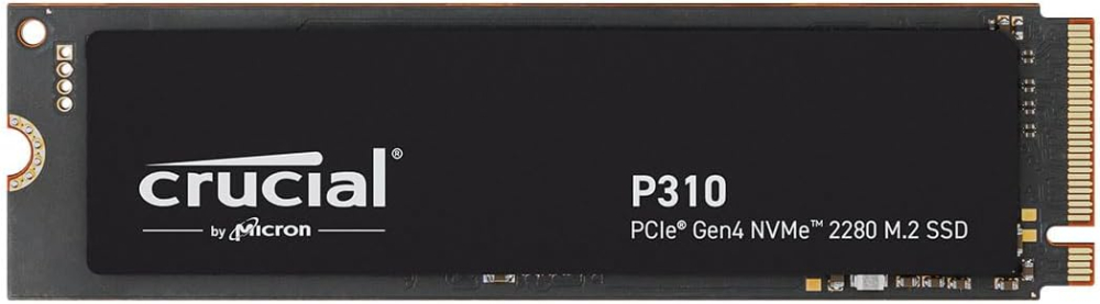 Crucial P310 1TB SSD M.2 2280 NVMe PCIe Gen4, Up to 7,100MB/s, Laptop & Desktop (PC) Compatible, Internal Solid State Drive - CT1000P310SSD801