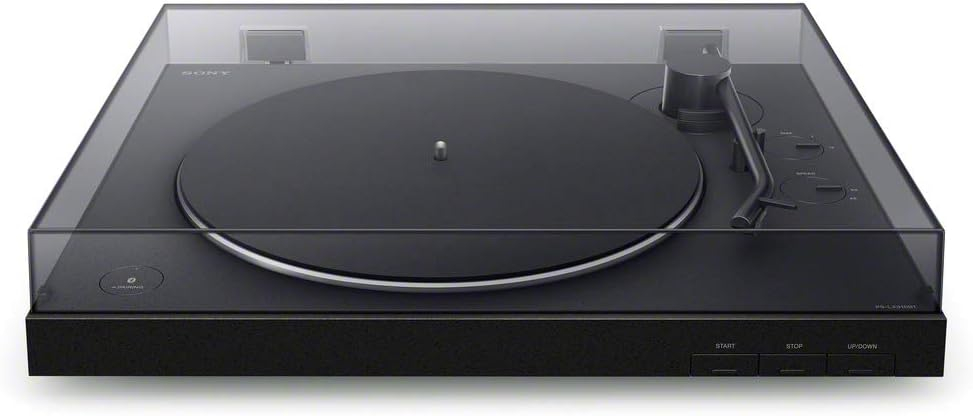 Sony PS-LX310BT Bluetooth Turntable with built-in Phono Pre-Amp, 2 speeds and 3 gain modes, Black