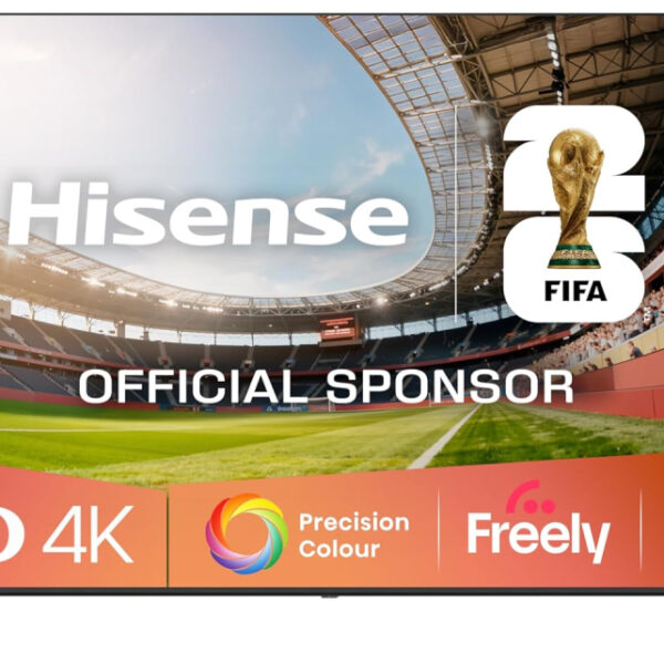 Hisense 43" 43E6QTUK 4K Ultra HD Smart TV AI TV - 4K UHD, Hi-View AI Engine, Precision Colour, AI Smooth Motion, Sports Mode with Freely, Disney +, YouTube, Netflix