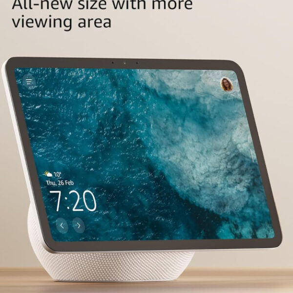 Amazon Echo Show 11 (newest gen), Vibrant Full-HD 11" display with more viewing area, spatial audio and Alexa, Glacier White
