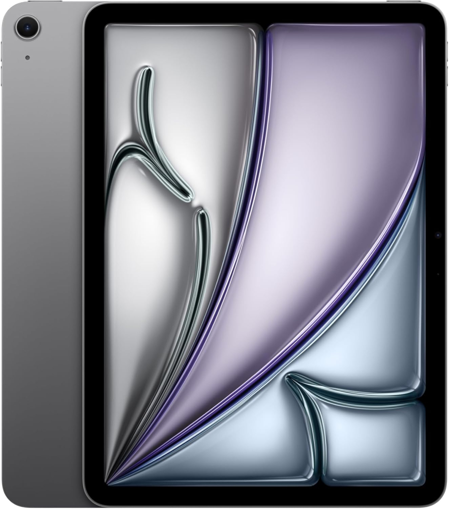 Apple iPad Air 11-inch with M3 chip Built for Apple Intelligence, Liquid Retina Display, 128GB, 12MP Front/Back Camera, Wi-Fi 6E, Touch ID, All-Day Battery Life — Space Grey