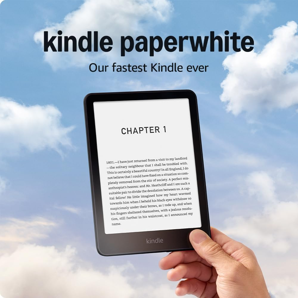 Amazon Kindle Paperwhite (16 GB) Our fastest Kindle ever, with new 7 glare-free display and weeks of battery life With Ads - Black + Kindle Unlimited