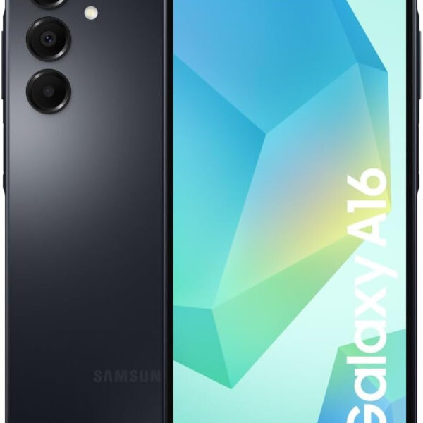 Samsung Galaxy A16 4G Android Smartphone, Super Amoled 6.7" Screen, Multiple Cameras, 128GB Storage, Blue Black, 3 Year Manufacturer Extended Warranty (UK Version)