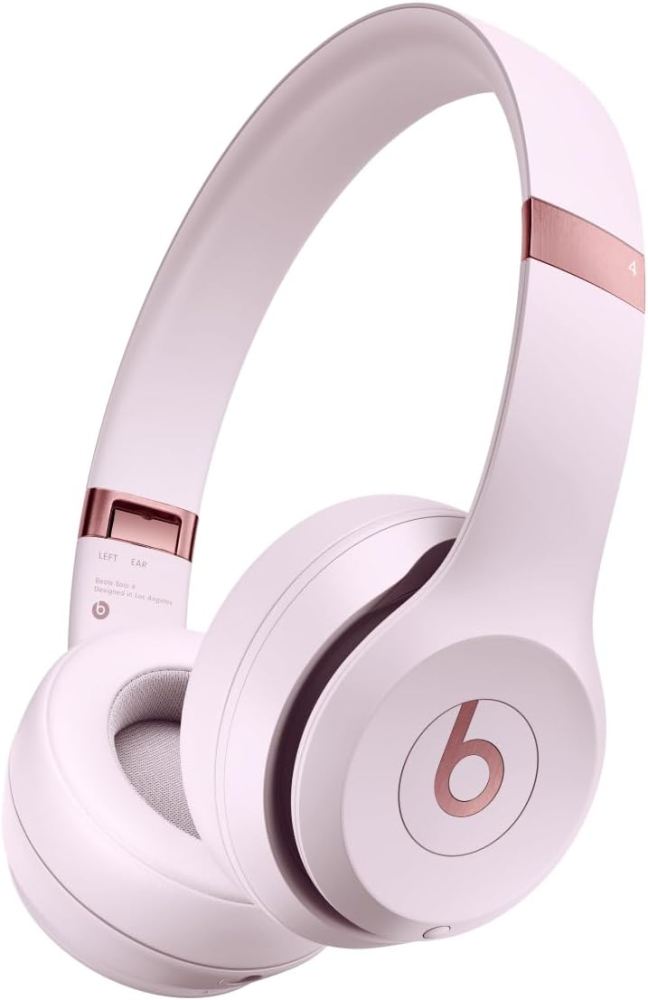 Beats Solo 4 – Wireless Bluetooth On-Ear Headphones, Apple & Android Compatible, Up to 50 hours of Battery Life – Cloud Pink