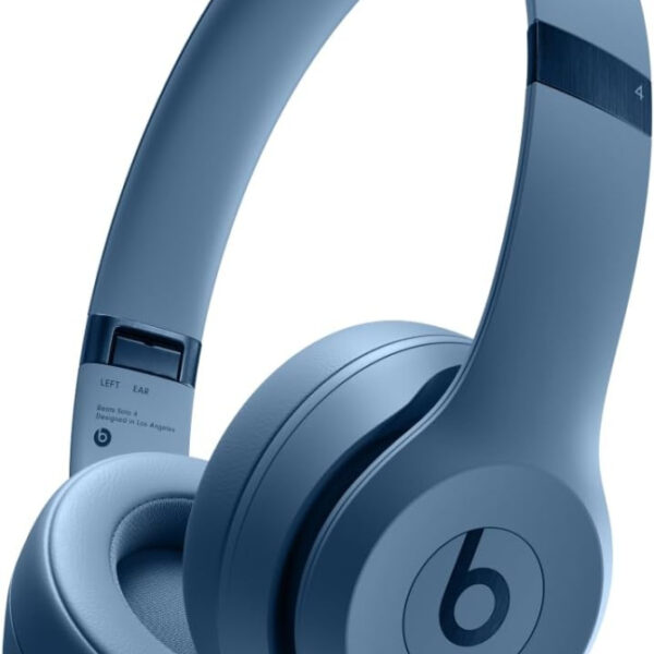 Beats Solo 4 – Wireless Bluetooth On-Ear Headphones, Apple & Android Compatible, Up to 50 hours of Battery Life – Slate Blue