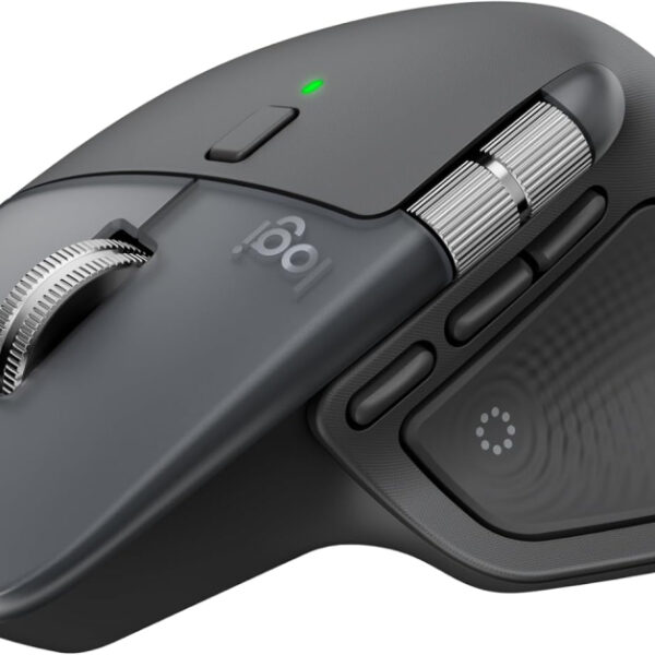 Logitech MX Master 4, Ergonomic Wireless Mouse with Advanced Performance Haptic Feedback, Ultra-Fast Scrolling, USB-C Charging, Bluetooth, Windows, MacOS - Graphite