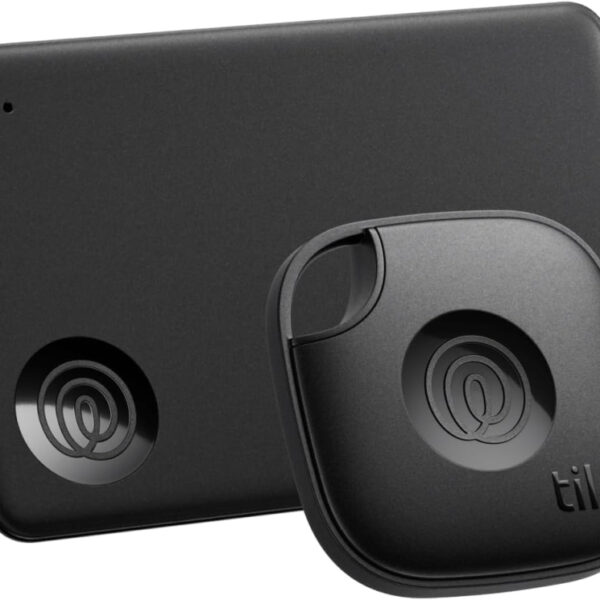 Tile by Life360 Starter Pack - Bluetooth Trackers and Item Finders for Keys, Wallets and More, Both iOS and Android Compatible, Phone Finder, Pack of 2 (Black Mate/Slim)