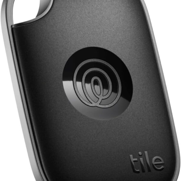 Tile by Life360 Pro - Powerful Bluetooth Tracker, Key Finder and Item Locator for Keys, Bags and More, Both iOS and Android Compatible, Phone Finder, Pack of 1 (Black)