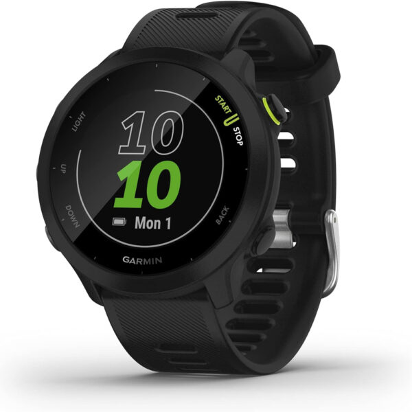Garmin [Renewed] Forerunner 55 GPS 42mm Running Smartwatch, Easy to use, Lightweight, Training Guidance, Safety & Tracking Features, Black (Renewed)
