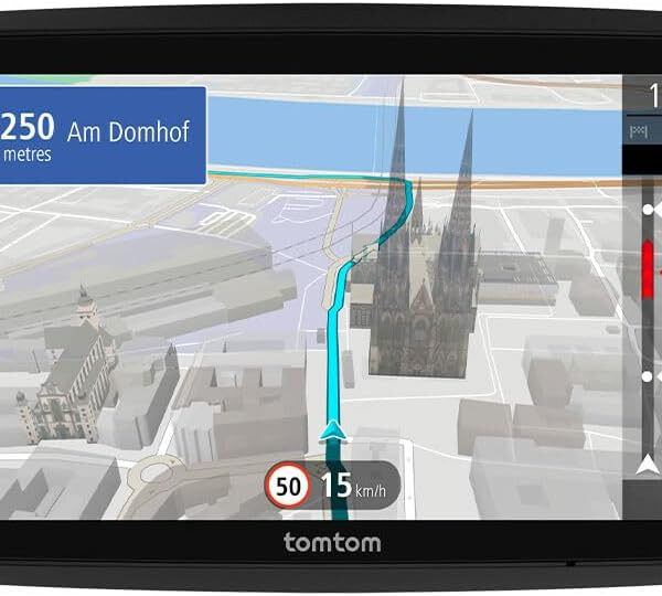 TomTom car sat nav GO Navigator 2nd gen (Large 6" screen, real-time traffic information, 12-month Speed Camera Alerts trial, Europe maps, Wi-Fi updates, Premium Services, magnetic mount)