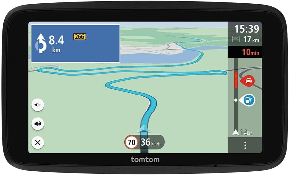 TomTom Car Sat Nav GO Classic Lite (6 Inch, with Traffic Information and Speed Cam Alert Trial, Europe Map Updates Included, Updates via WiFi, Integrated Reversible Mount) Classic Lite 6"