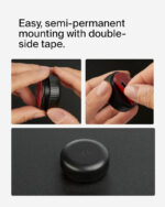 Belkin Waterproof Apple AirTag Secure Holder with Adhesive, Durable Scratch-Resistant AirTag Case, Protective AirTag Keychain Accessory for Skateboard, Trailer, Drone, Bike, & More - Black (2-pack) - Image 8