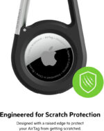 Belkin AirTag Case with Carabiner, Secure Holder Protective Cover for Air Tag with Scratch Resistance Accessory - (Black) - Image 5