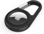 Belkin AirTag Case with Carabiner, Secure Holder Protective Cover for Air Tag with Scratch Resistance Accessory - (Black)