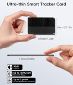 Ultra-Thin Wallet Tracker Card [Apple MFi Certified] Air Tag Card-Style Works with Apple Find My Tracking your Passport/Luggage/Purse， Preventing Loss of Items - Image 3