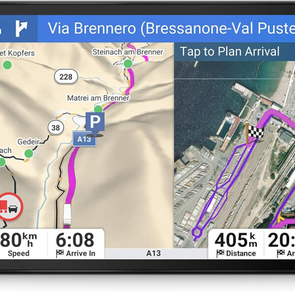 Garmin dēzl LGV1020, HGV Truck GPS Sat Nav, 10" display, Voice Control, Wind Radar, Custom Truck Routing, Birdseye Direct Satellite Imagery, Truck/Trailer Services, EU maps, Live Traffic