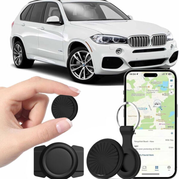 GPS Tracker for Vehicles, Portable Car Tracker Compatible with All Mobile Device, Global Car Hidden Locator With Magnetic silicone Case, No Need Monthly Fee/Subscription/SIM Card, 7 day Track Playback