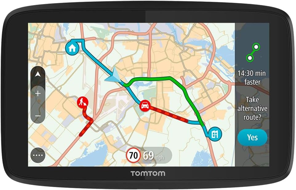 TomTom Car Sat Nav Go 620 (6 inch, Updates via Wifi, Traffic via Smartphone, World Maps, Capacitive Screen )