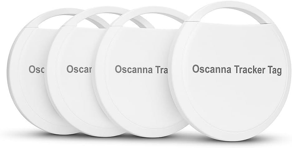 Air Tracker 4-Pack – Works with Apple Find My App, GPS Finder for Keys, Wallet, Pets & Bags WHITE
