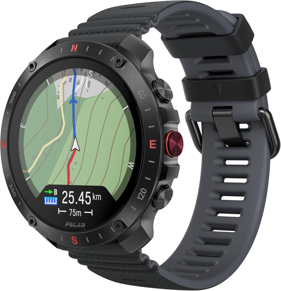 Polar Grit X2 Pro – Premium Outdoor GPS Watch with Rugged Design, Advanced Navigation, Sports Tracking & Heart Rate Technology for Peak Performance