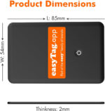 easyTag Card Tracker (Samsung Only) - Slim and Global Tracking Smart Tag for Wallets, Bags, Suitcases and Luggage. Rechargeable Smart Tag Compatible with Samsung SmartThings App - Image 4